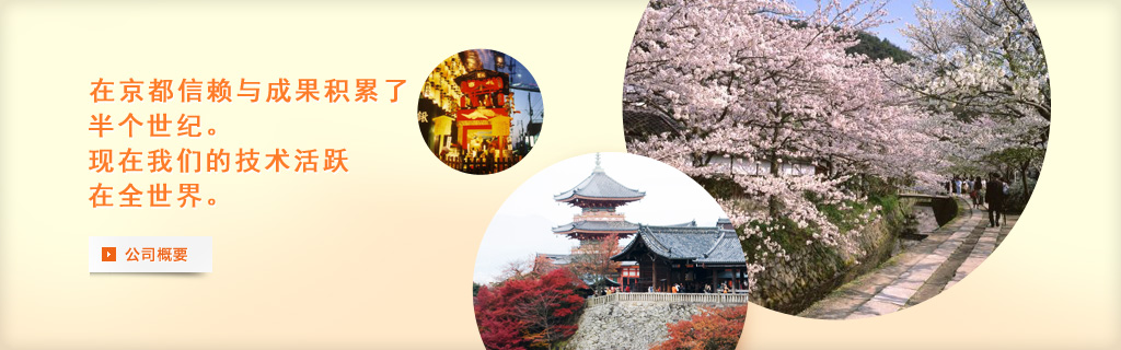 在京都信赖与成果积累了半个世纪。现在我们的技术活跃在全世界。